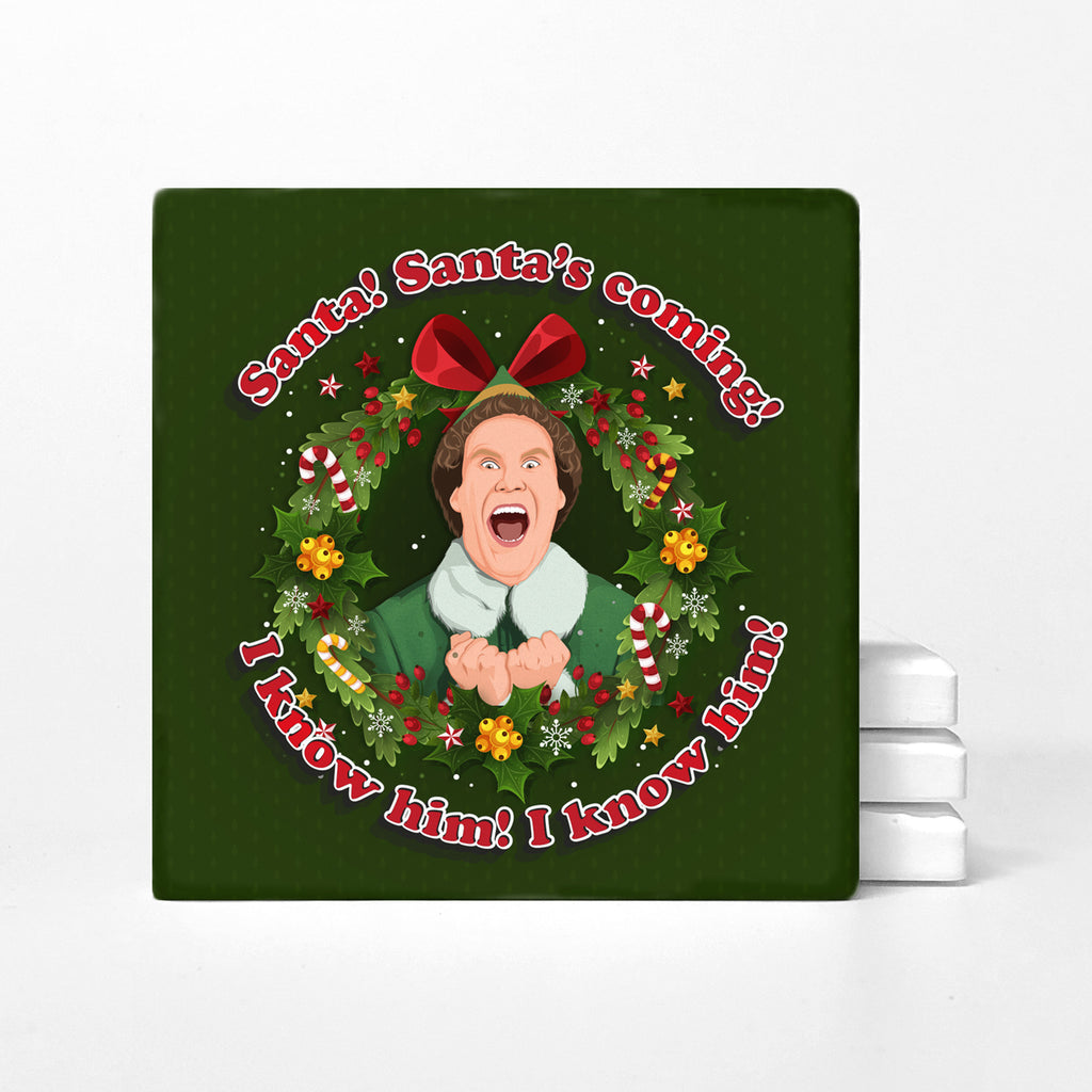 Buddy Knows Santa – Versatile Coasters