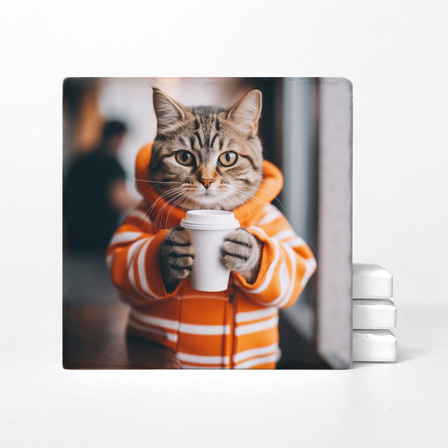 Cozy Cats With Coffee