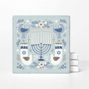 Peaceful Hanukkah Doves