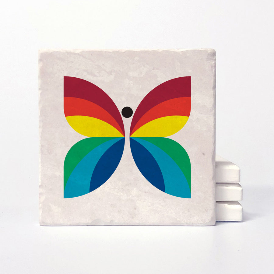 CBC Butterfly - 1966-1974 Logo Coaster