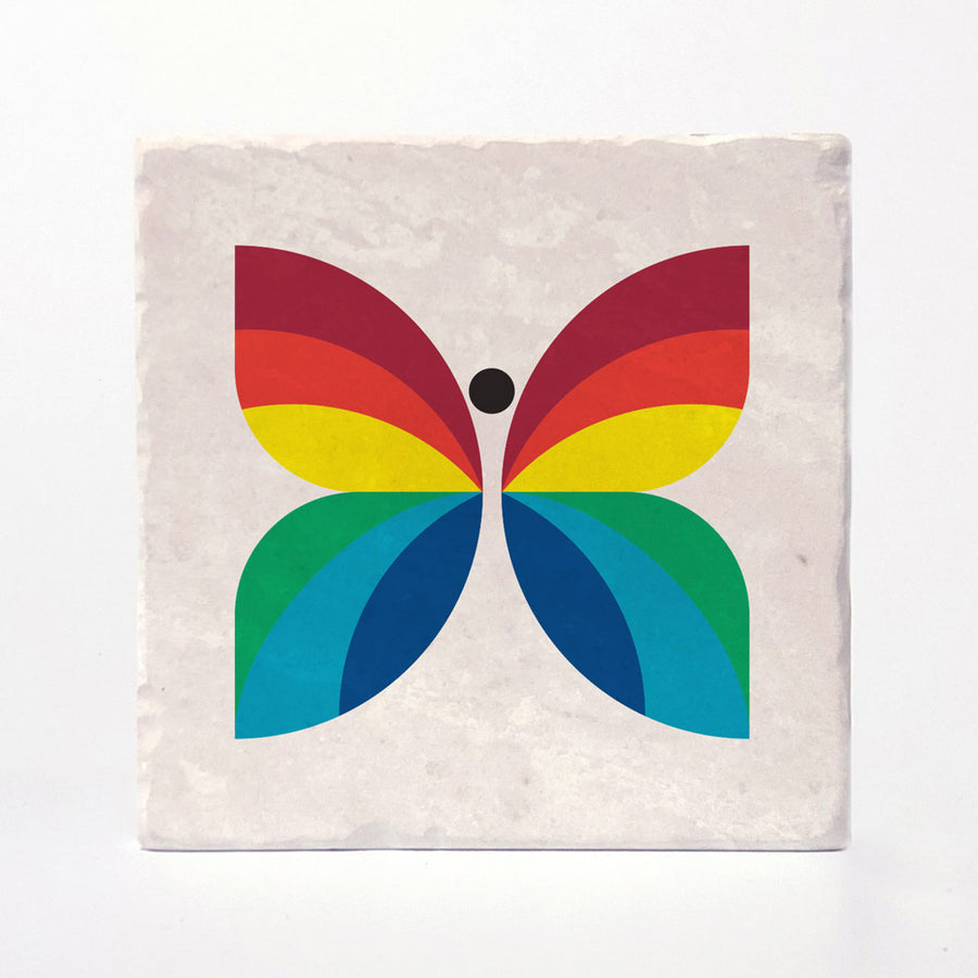 CBC Butterfly - 1966-1974 Logo Coaster