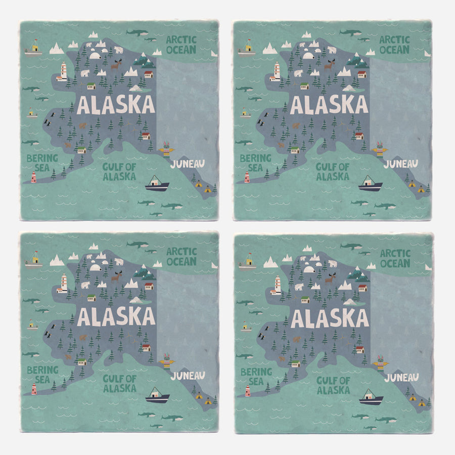 Alaska State Illustration