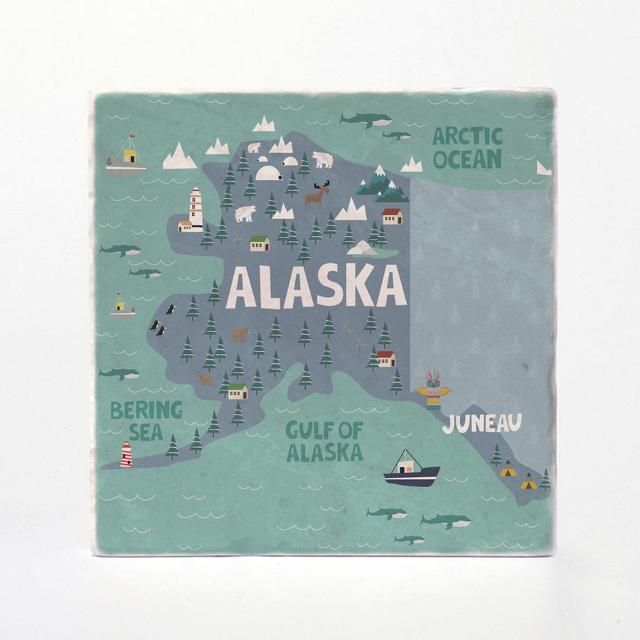 Alaska State Illustration
