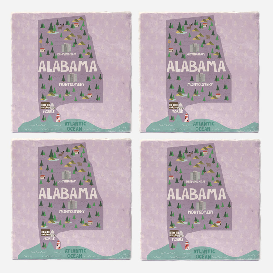 Alabama State Illustration