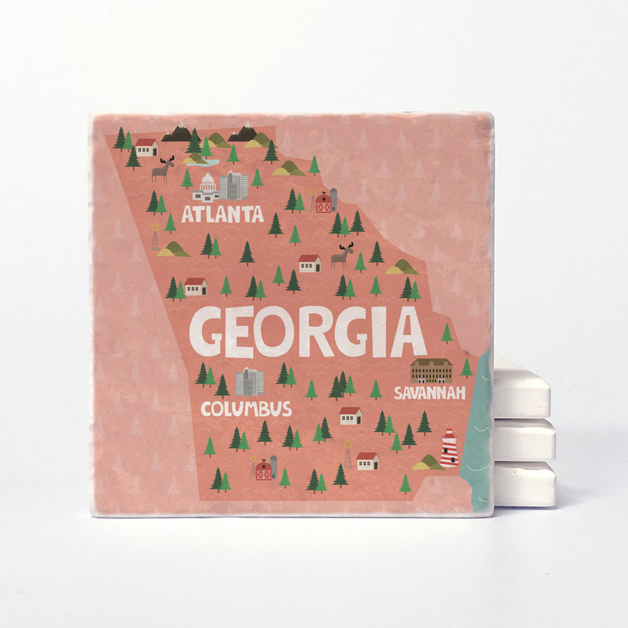 Georgia State Illustration