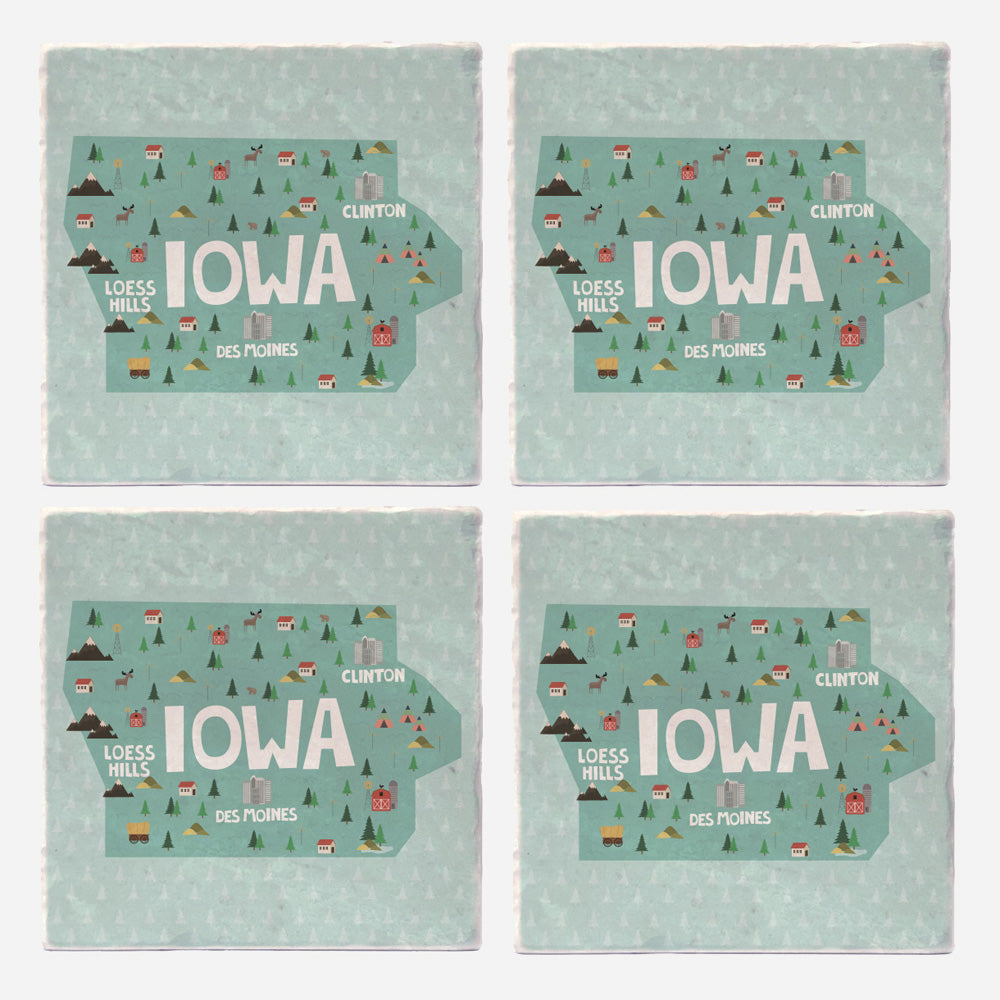 Iowa State Illustration – Versatile Coasters