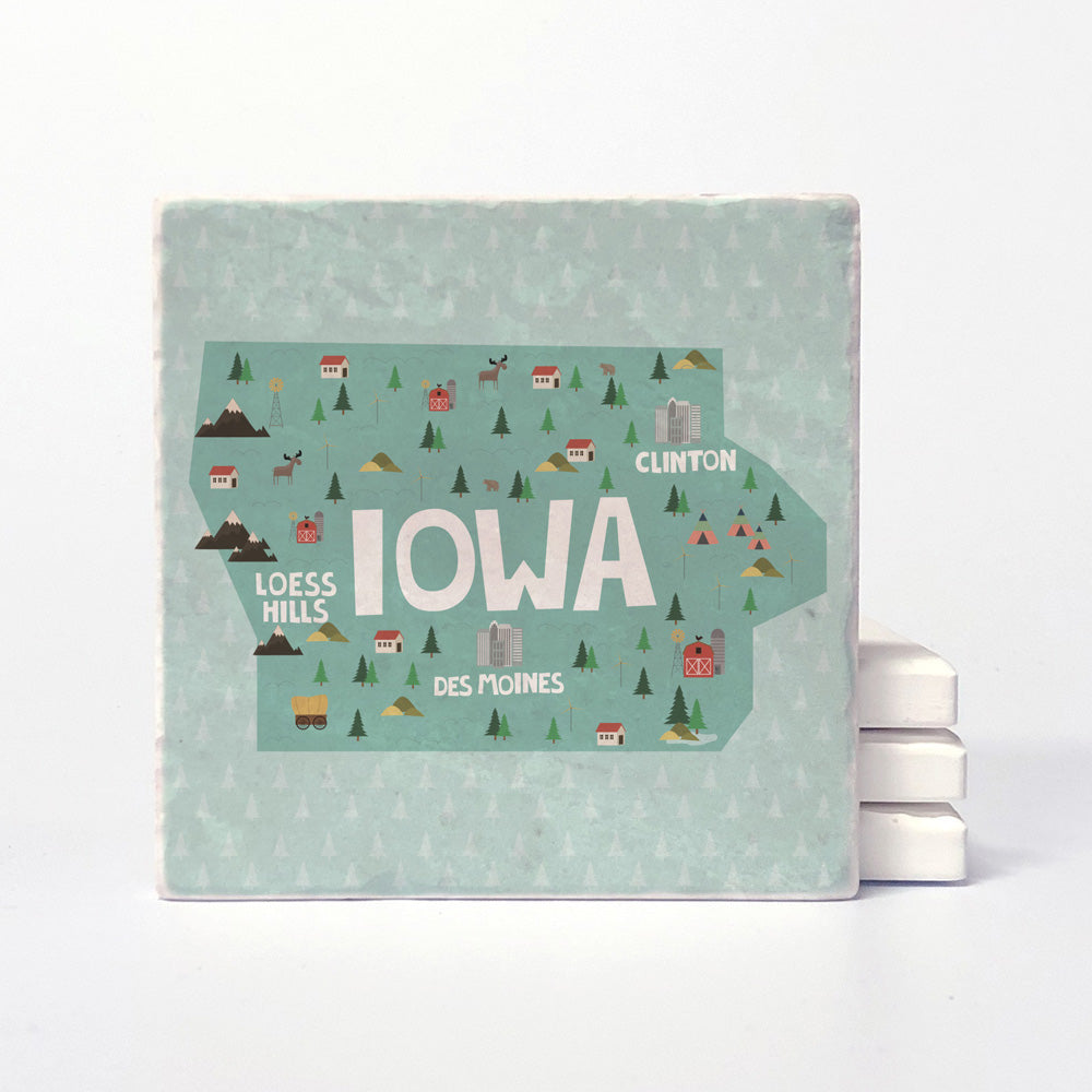Iowa State Illustration – Versatile Coasters