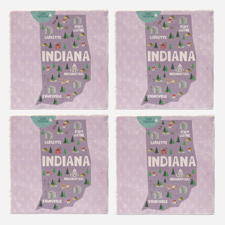 Indiana State Illustration