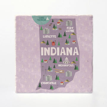 Indiana State Illustration