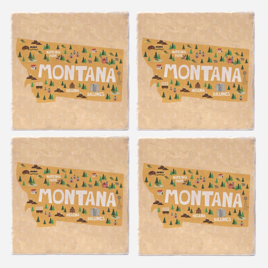 Montana State Illustration