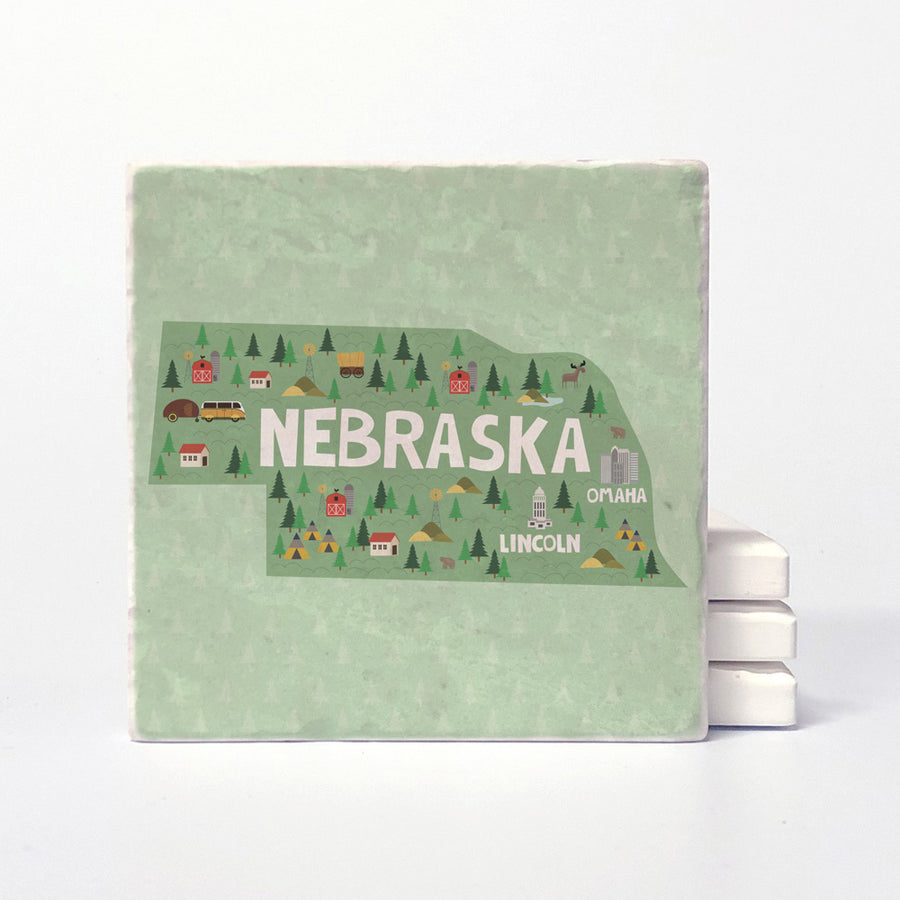 Nebraska State Illustration