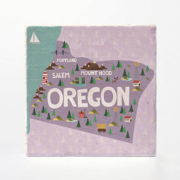 Oregon State Illustration