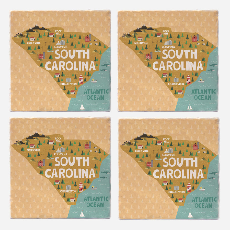 South Carolina State Illustration