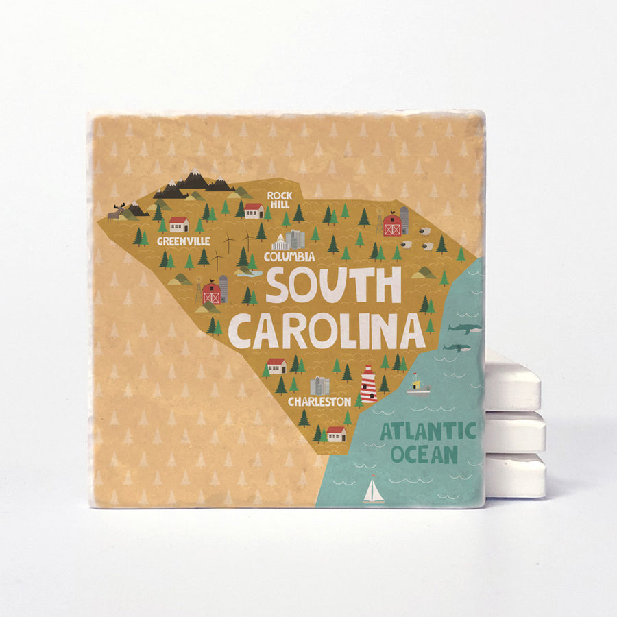 South Carolina State Illustration