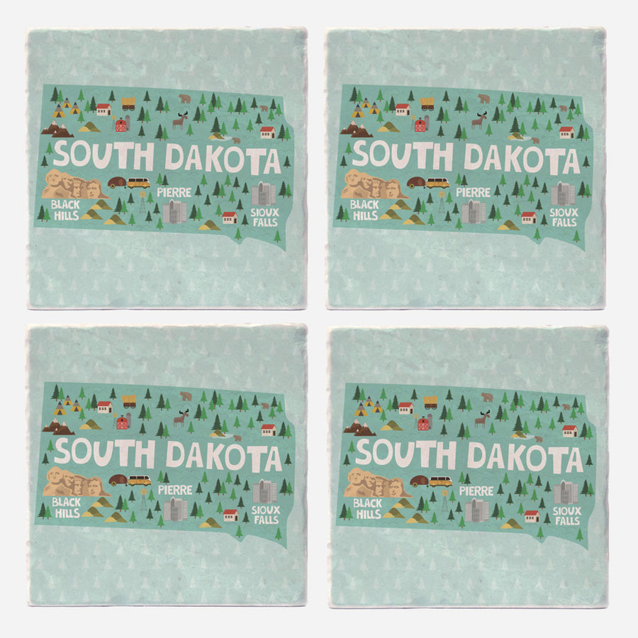 South Dakota State Illustration