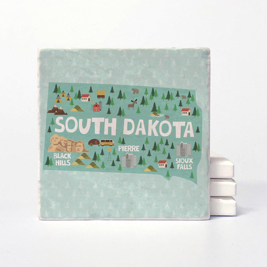 South Dakota State Illustration