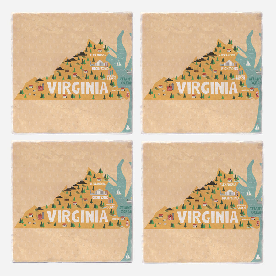 Virgina State Illustration