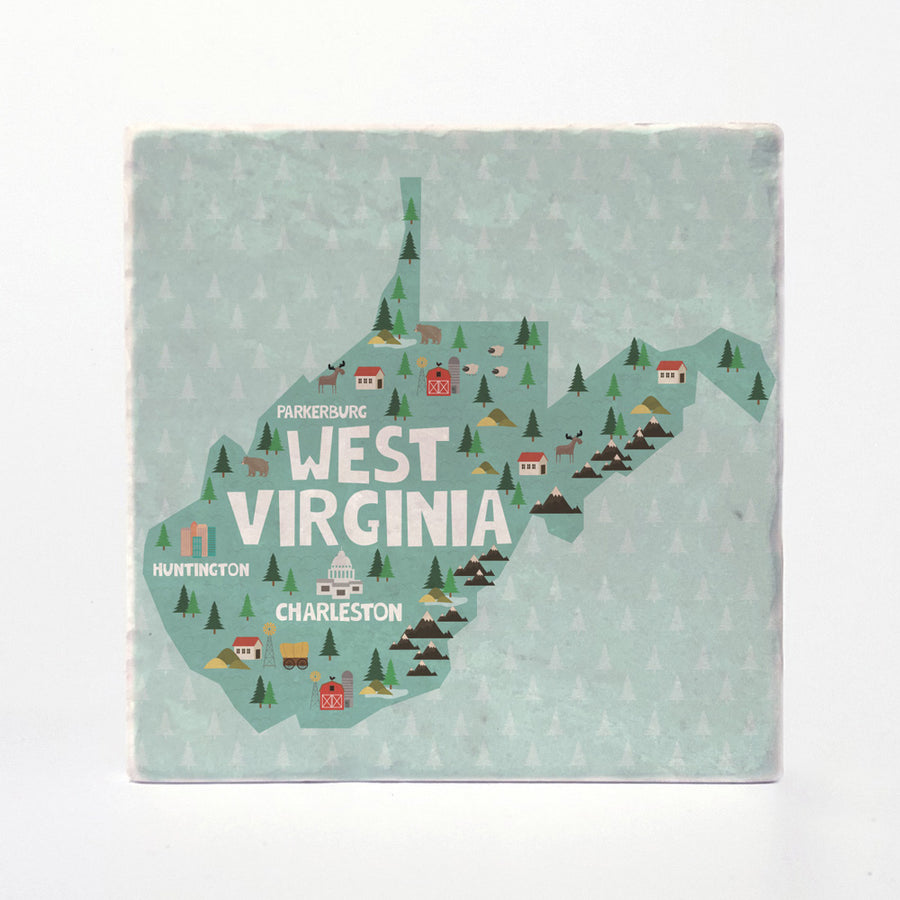 West Virginia State Illustration