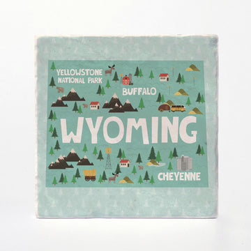 Wyoming State Illustration
