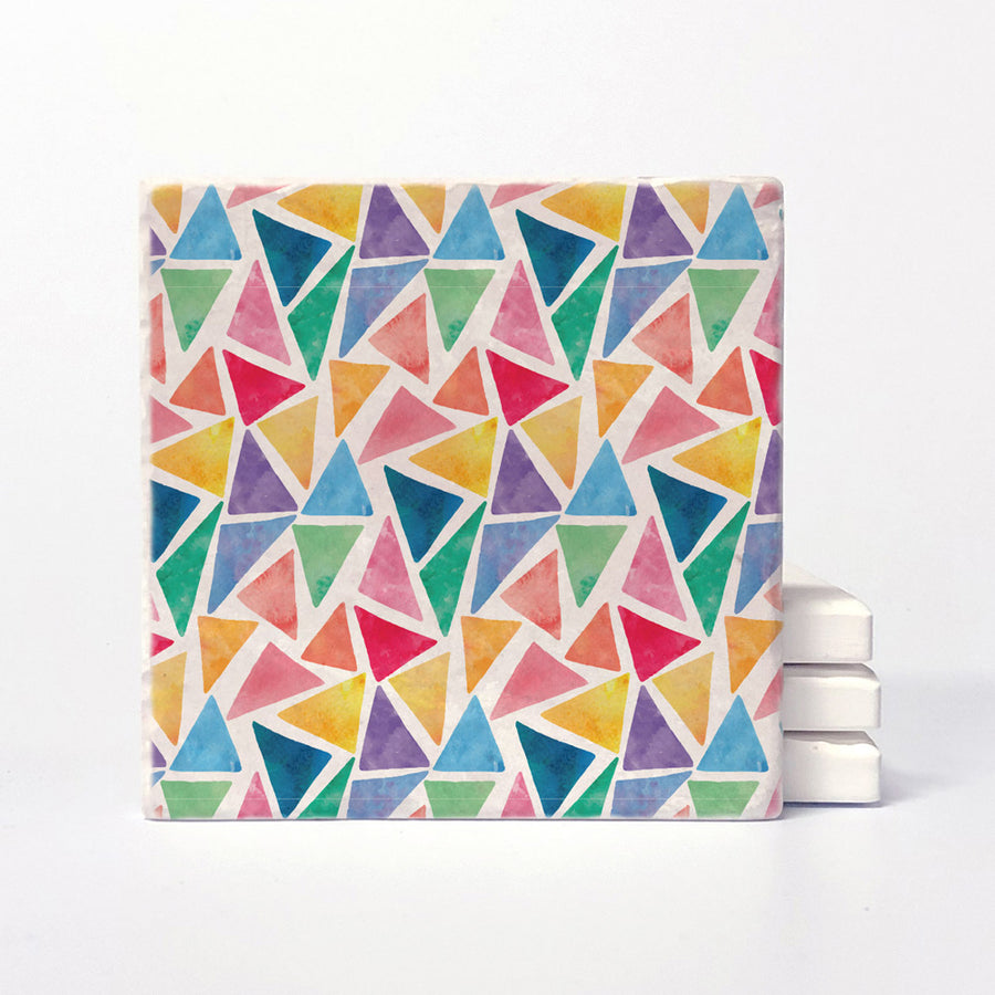 Watercolour Triangle Pattern
